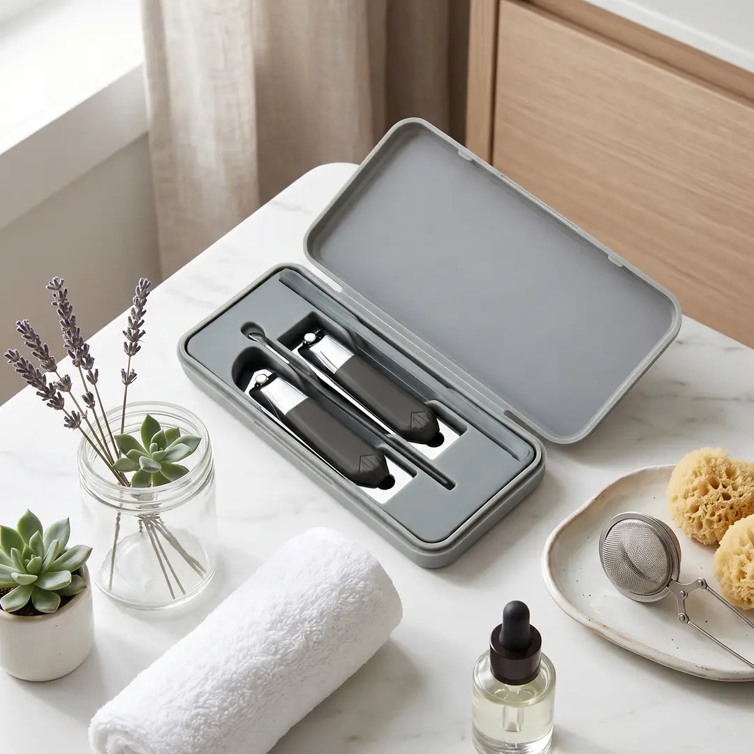 Green Lion 4 in 1 Stainless Steel Manicure Set - Grey 2