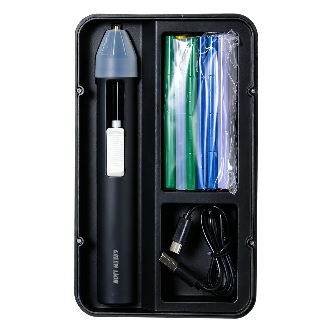 Green Lion Electric Glue Pen with Multi-Color Glue Sticks - Black 3