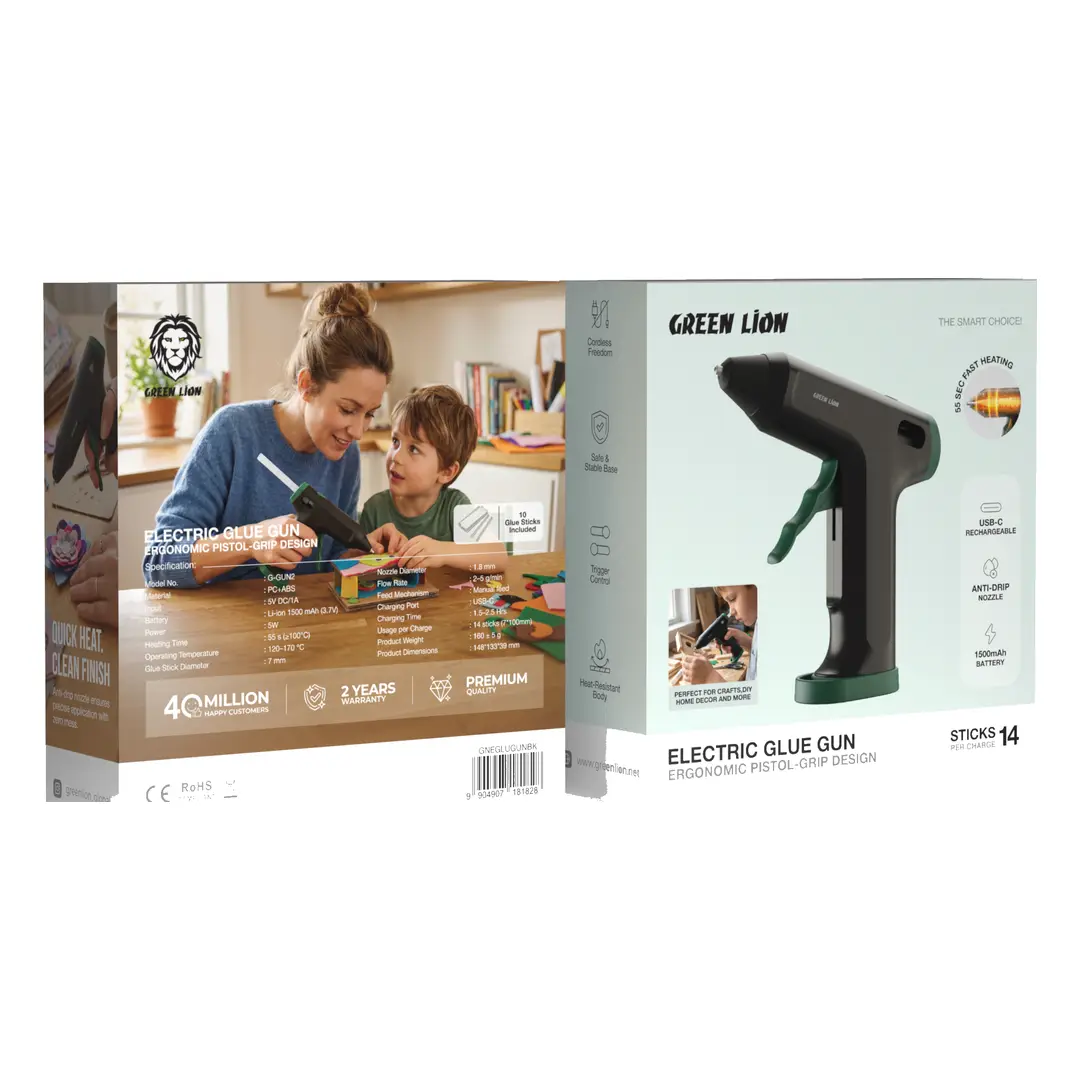 Green Lion Rechargeable Cordless Electric Glue Gun 4