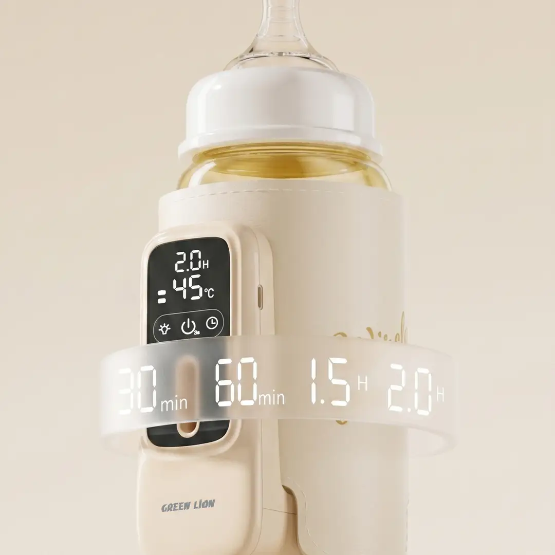 Green Lion Rechargeable 6000mAh Bottle Warmer - Cream 2