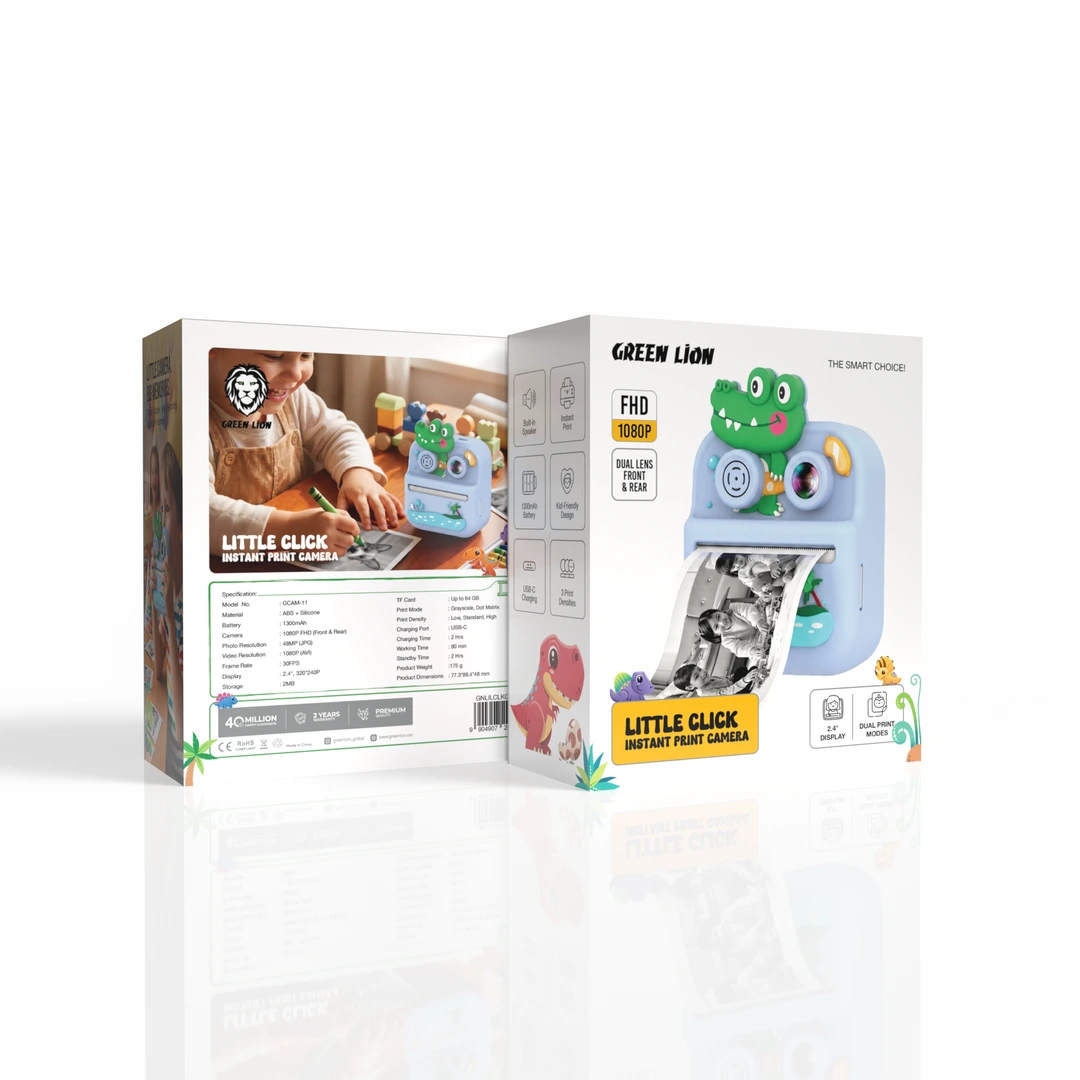 Green Lion Little Click Instant Print Camera for Kids 4