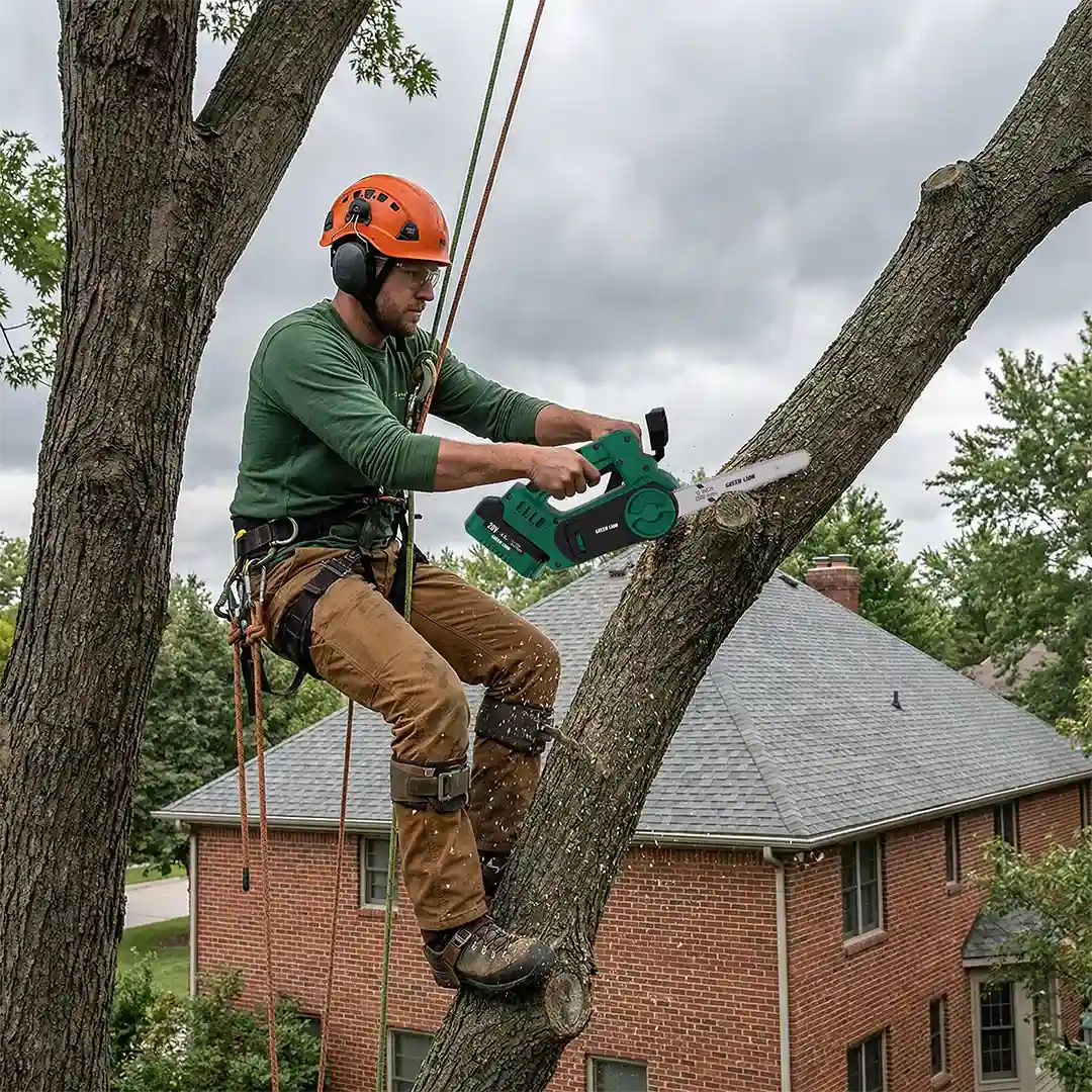 Green Lion GES-12 CutForce Cordless Electric Chainsaw 20V 2