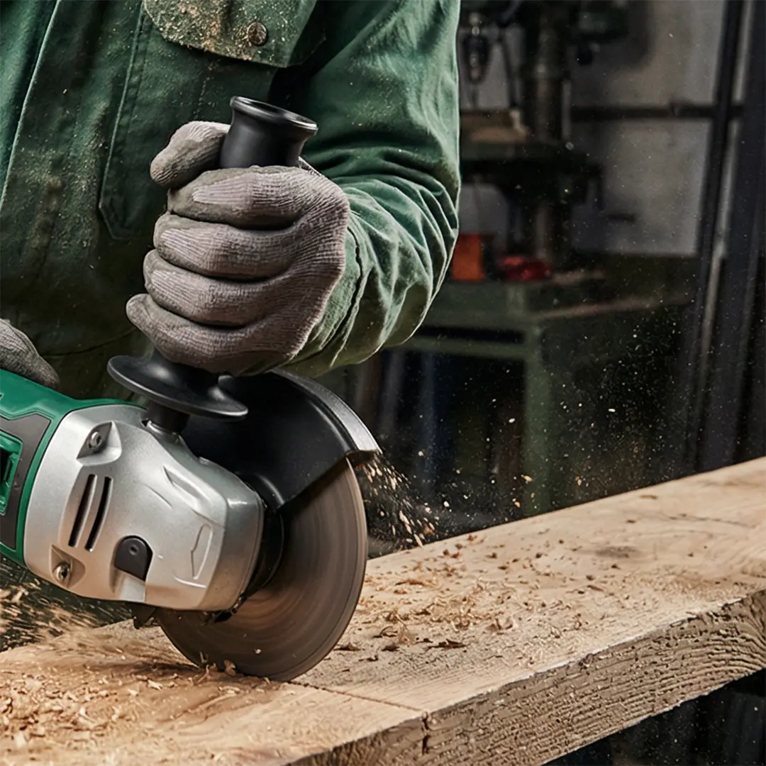 Green Lion GAG-900 Cordless Angle Grinder (900W, 12000 RPM) - Green 2