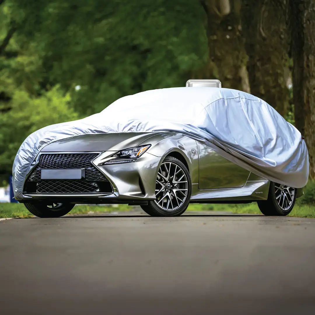 Green Lion Solar Auto Car Cover - Grey 2