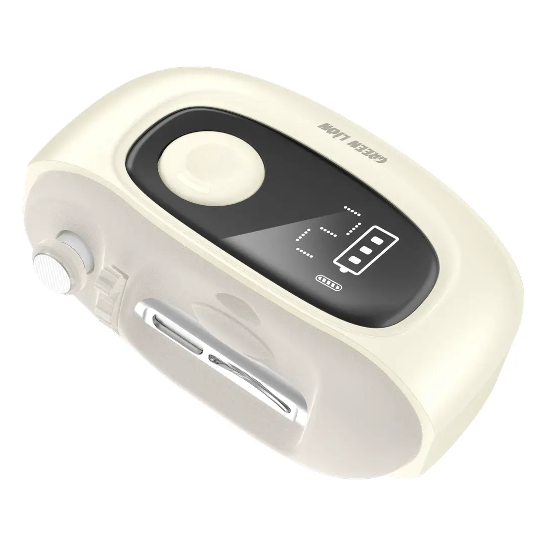 Green Lion Electric Nail Care Device with Digital Display - Cream 4