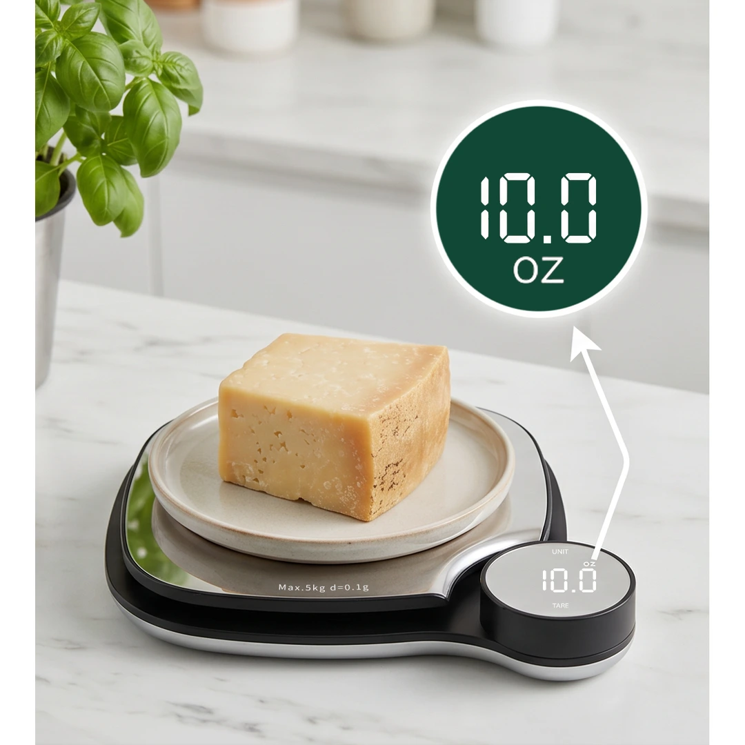 Green Lion Digital Kitchen Scale with Tare Function 5kg/0.1g - Silver 3