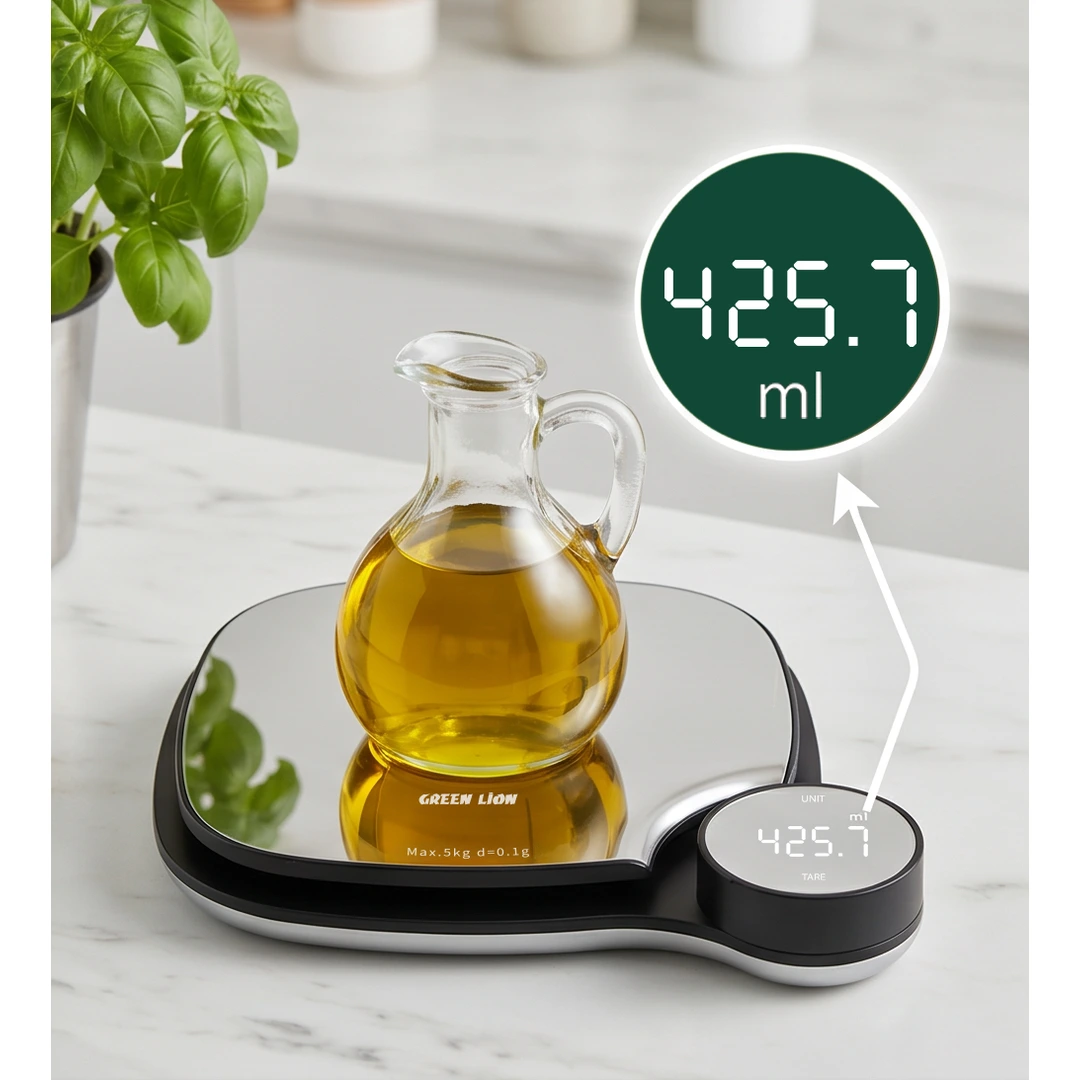 Green Lion Digital Kitchen Scale with Tare Function 5kg/0.1g - Silver 4