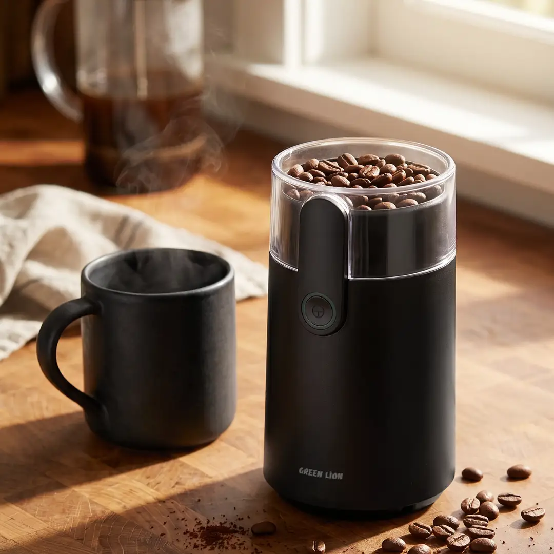 Green Lion Grind Max Coffee Grinder 150W - Black 2
