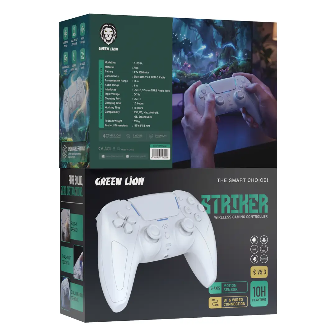 Green Lion Striker Wireless Gaming Controller 4