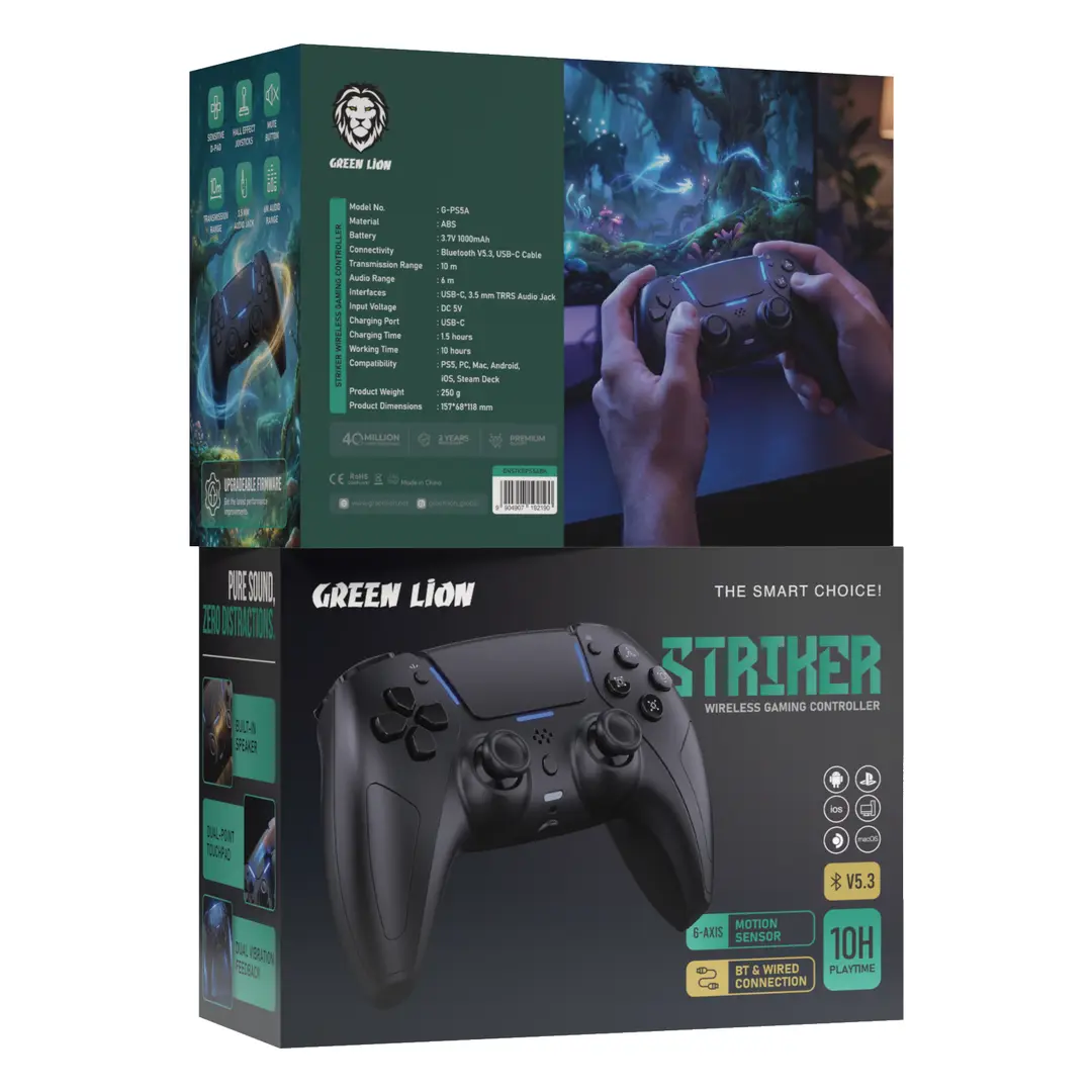 Green Lion Striker Wireless Gaming Controller 7