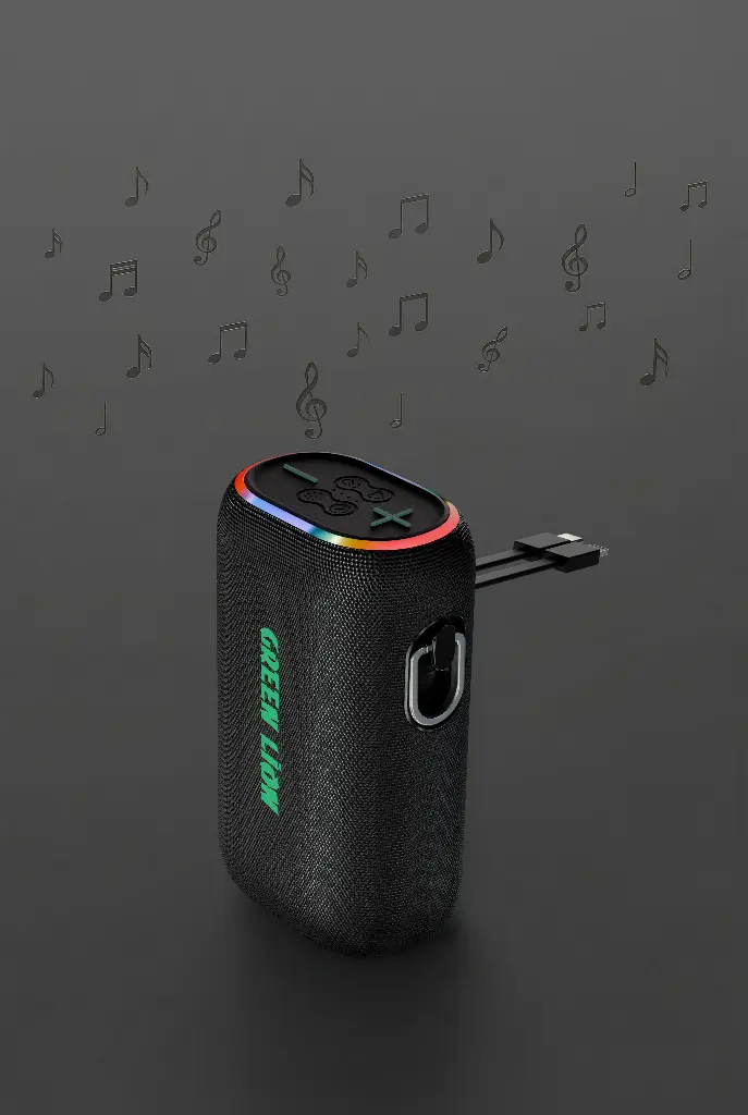 Green Lion WAVE 20 Portable Speaker with 10000mAh Power Bank 3