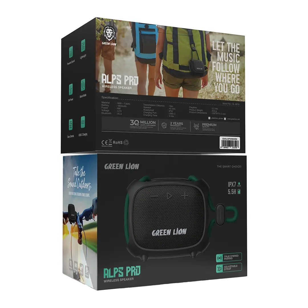 Green Lion Alps Pro Wireless Speaker - Black 3