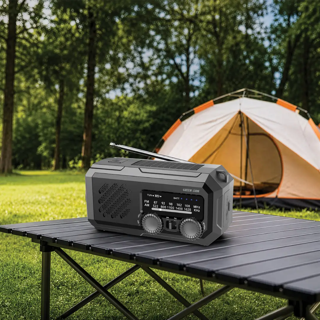 Green Lion G-Radio Lite with Power Bank & Flashlight - Black 4