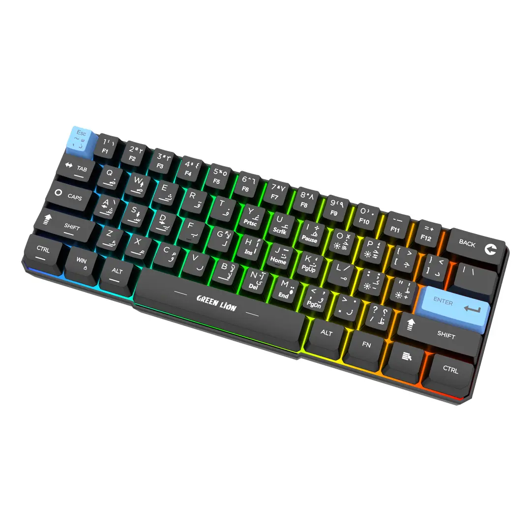 Green Lion GKM-60 Wired Gaming Keyboard - Black 3