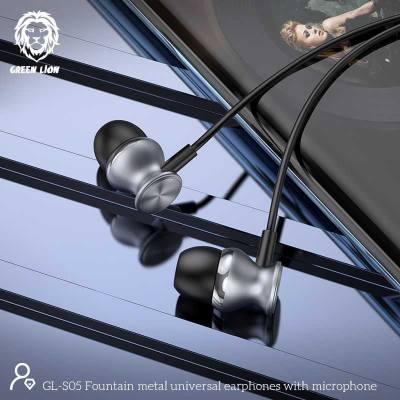 Green Lion Metal Earphone 3.5mm 3