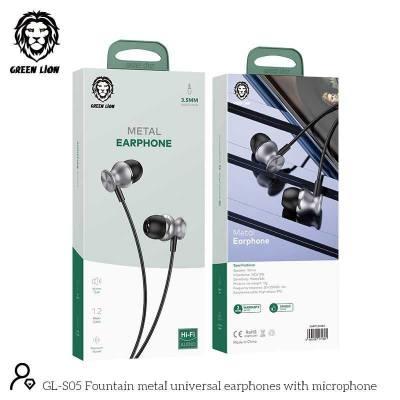 Green Lion Metal Earphone 3.5mm 6