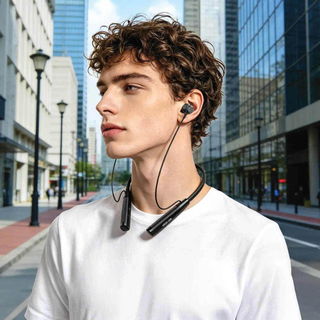 Green Lion Florida Wireless Neckband - Black 2