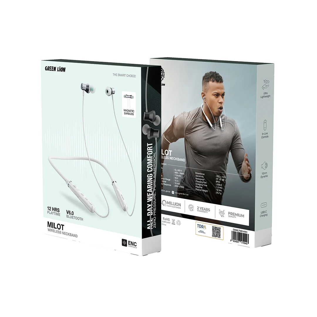 Green Lion Milot Wireless Neckband Earphone 3