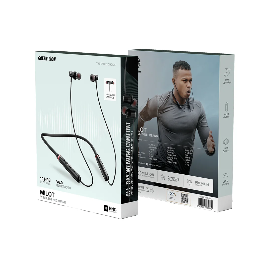 Green Lion Milot Wireless Neckband Earphone 5