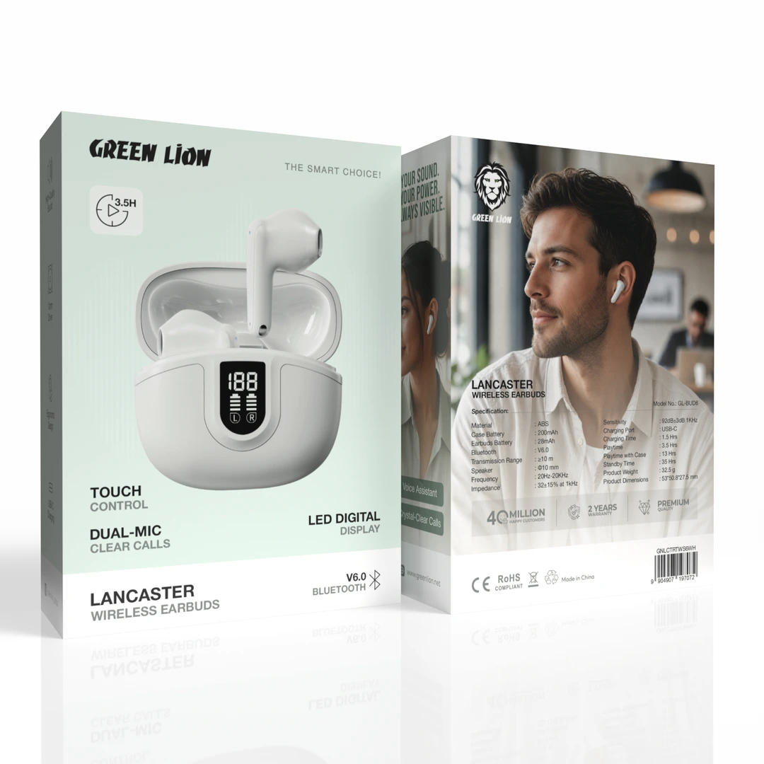 Green Lion Lancaster Wireless Earbuds 3