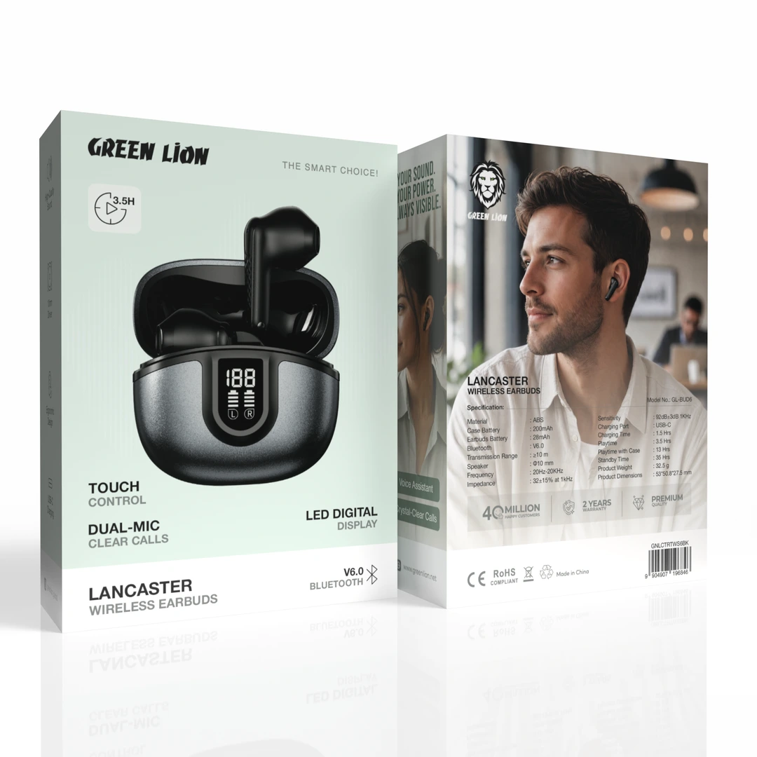 Green Lion Lancaster Wireless Earbuds 9