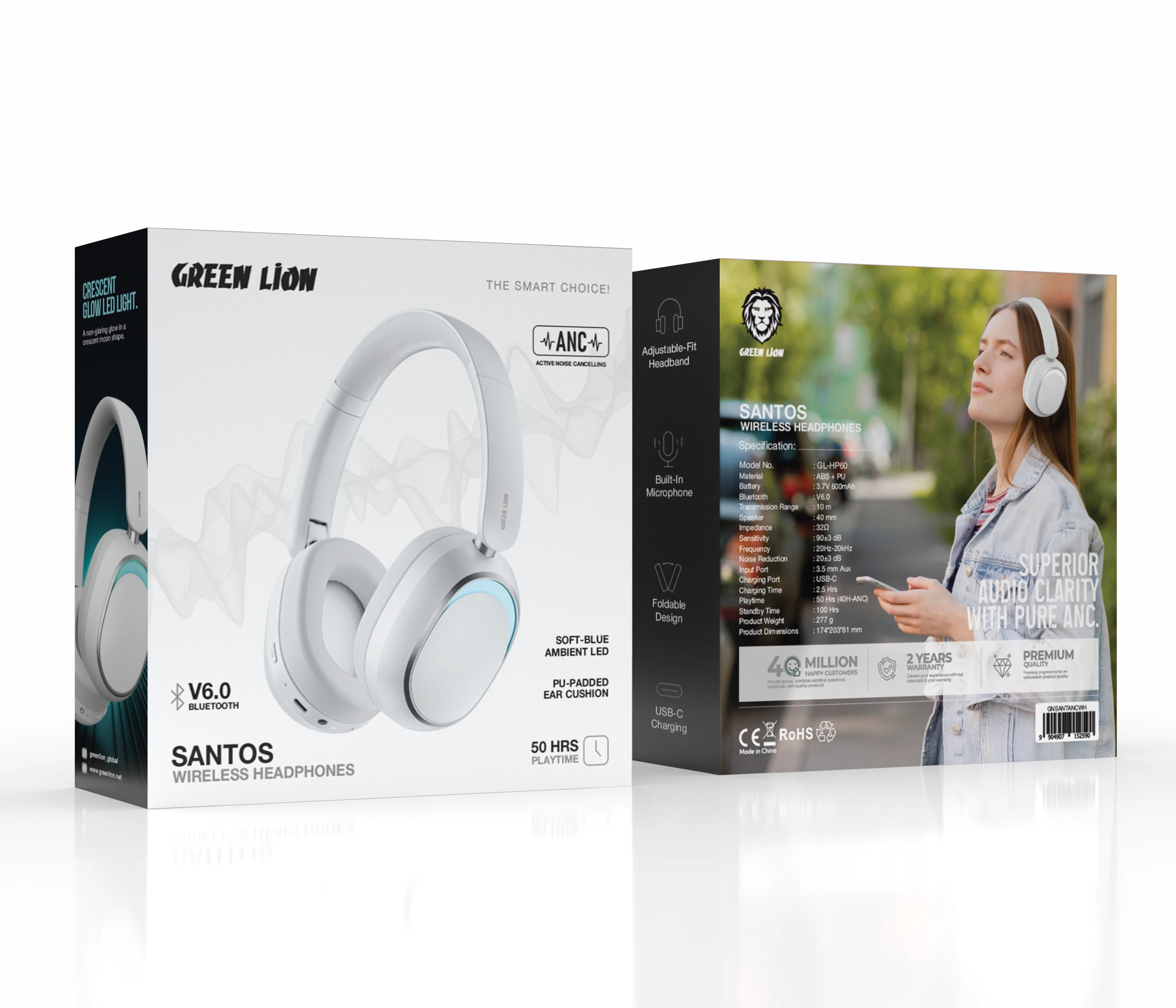 Green Lion Santos Wireless Headphone with ANC 2