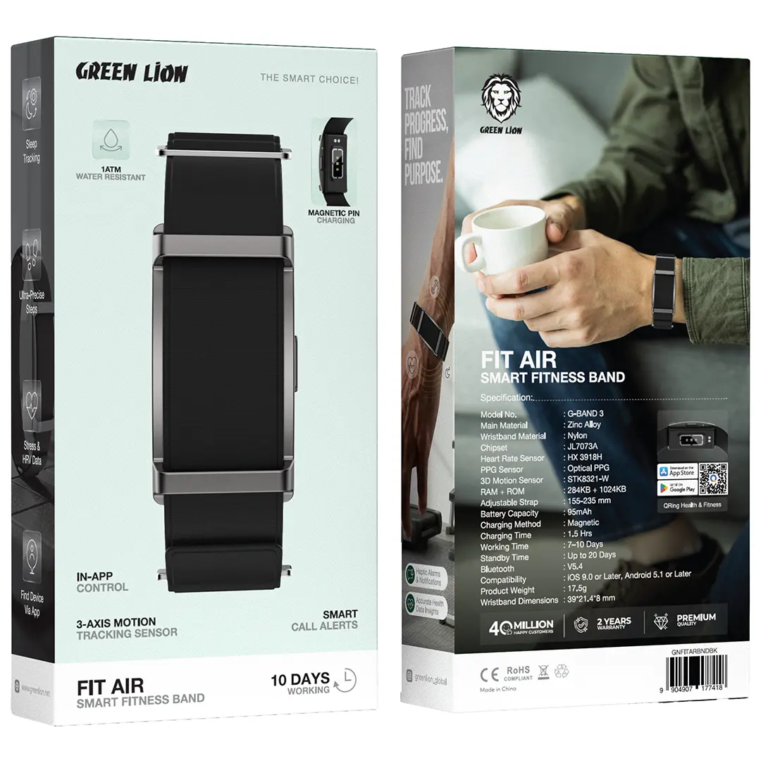 Green Lion Fit Air Smart Fitness Band 3