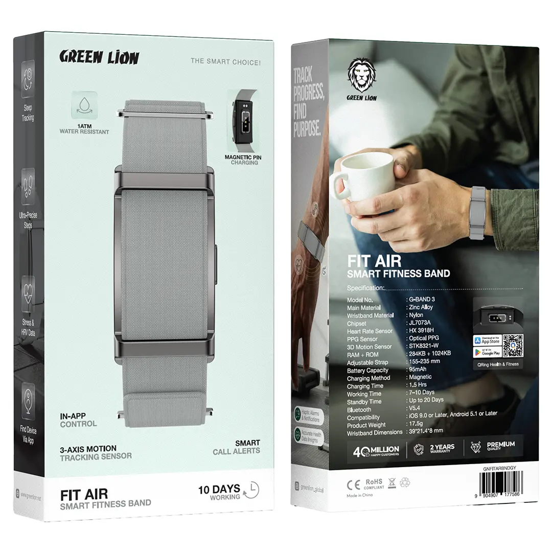 Green Lion Fit Air Smart Fitness Band 5
