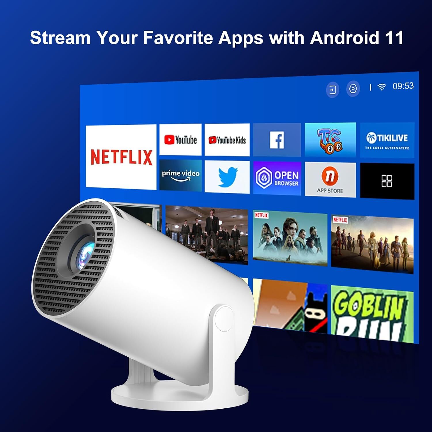 Mini Portable Smart Projector 3