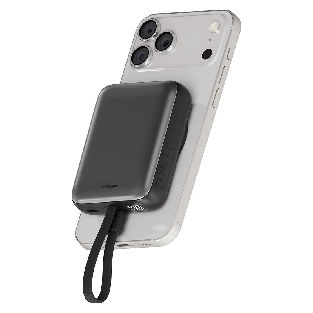 Green Lion Revon 10000mAh Wireless Power Bank with Built-in Cable 3