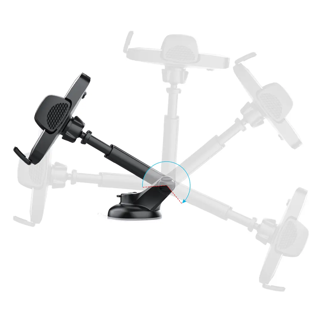 Green Lion GX-93 Suction Car Phone Mount Holder - Black 3