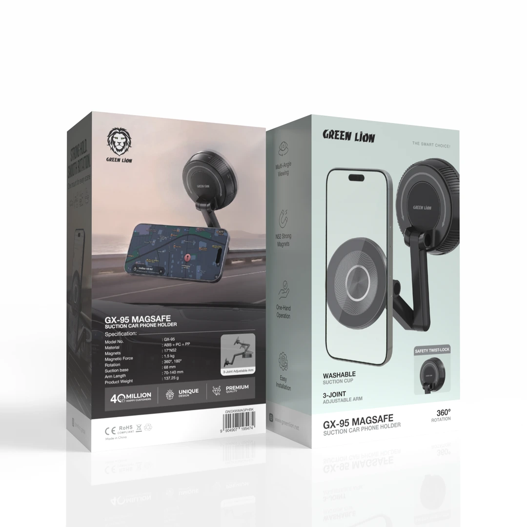 Green Lion GX-95 MagSafe Suction Car Phone Holder 5