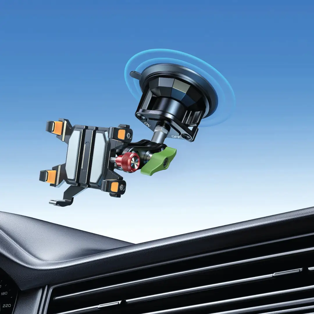 Green Lion Ultra Grip Holder with Strong Suction Cup - Black 2