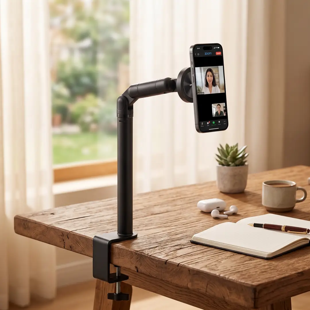 Green Lion MagSafe 360° Desk Phone Holder - Black 2