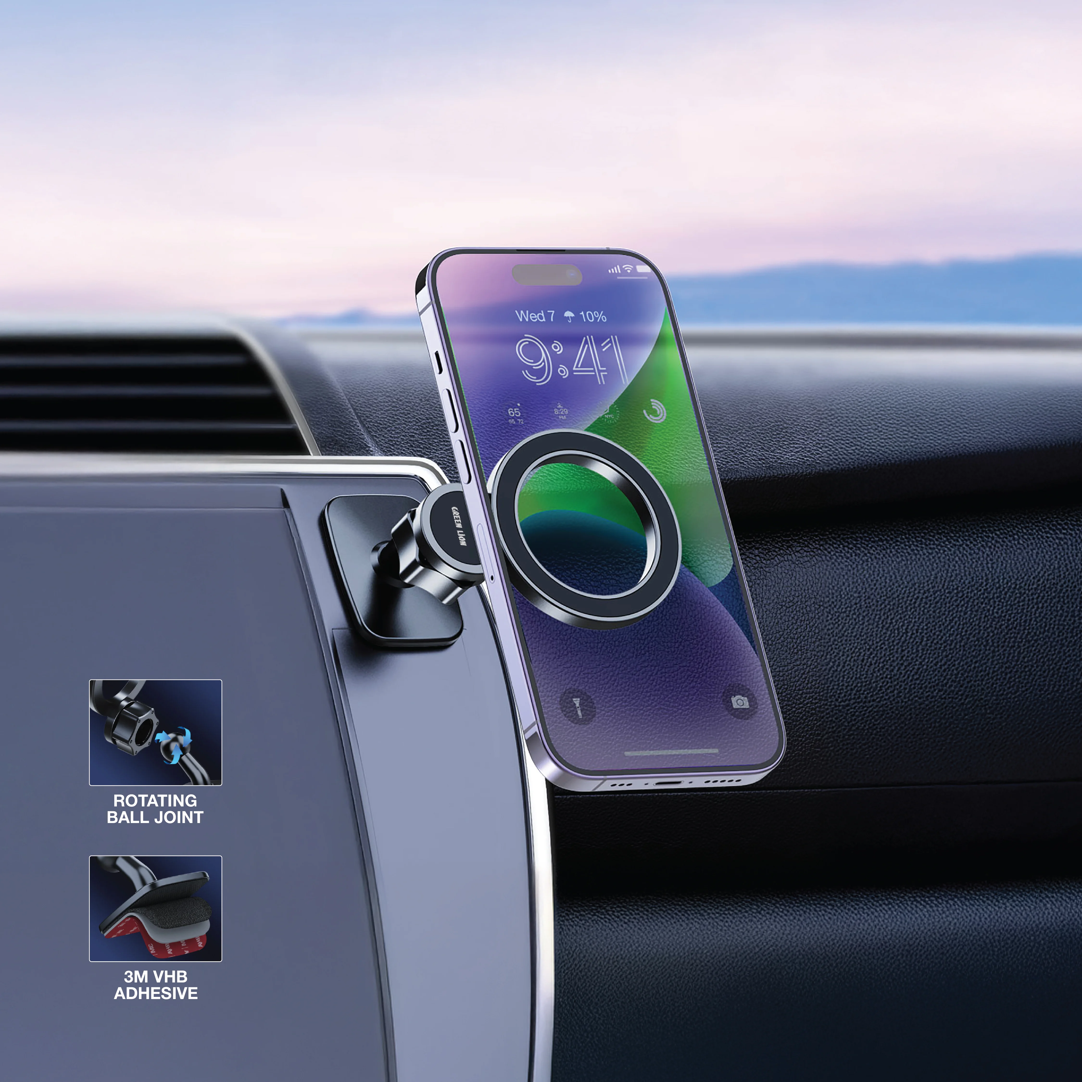 Green Lion GX-77 MagSafe Car Phone Holder 2