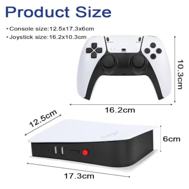 Retro TV Game Box Console with 2.4G Wireless Controllers & 4K HDMI 6