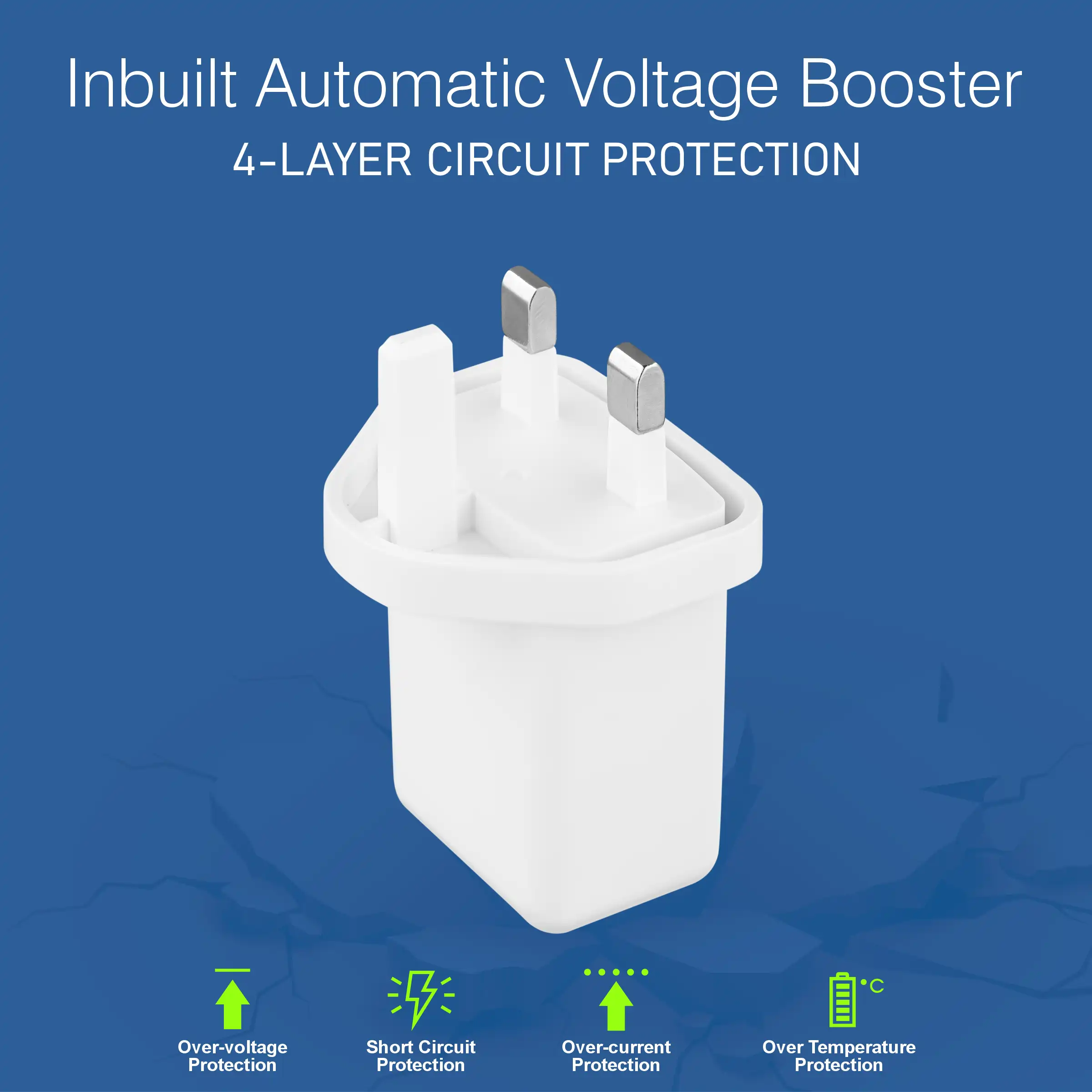 ERD TCU-652 USB A/C DUAL CHARGER WHT 33W 6