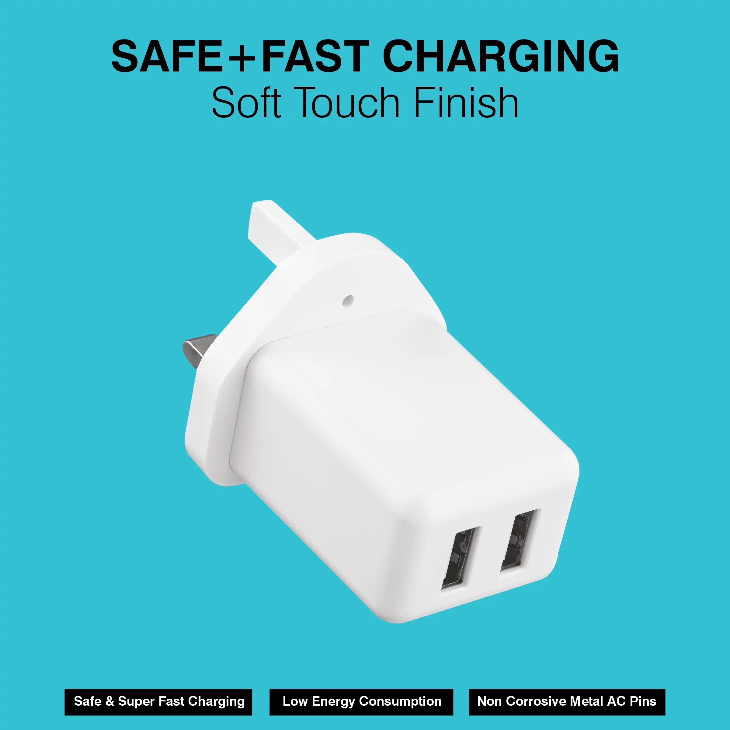 ERD TCU-673 USB A DUAL CHARGER WHT15W 4