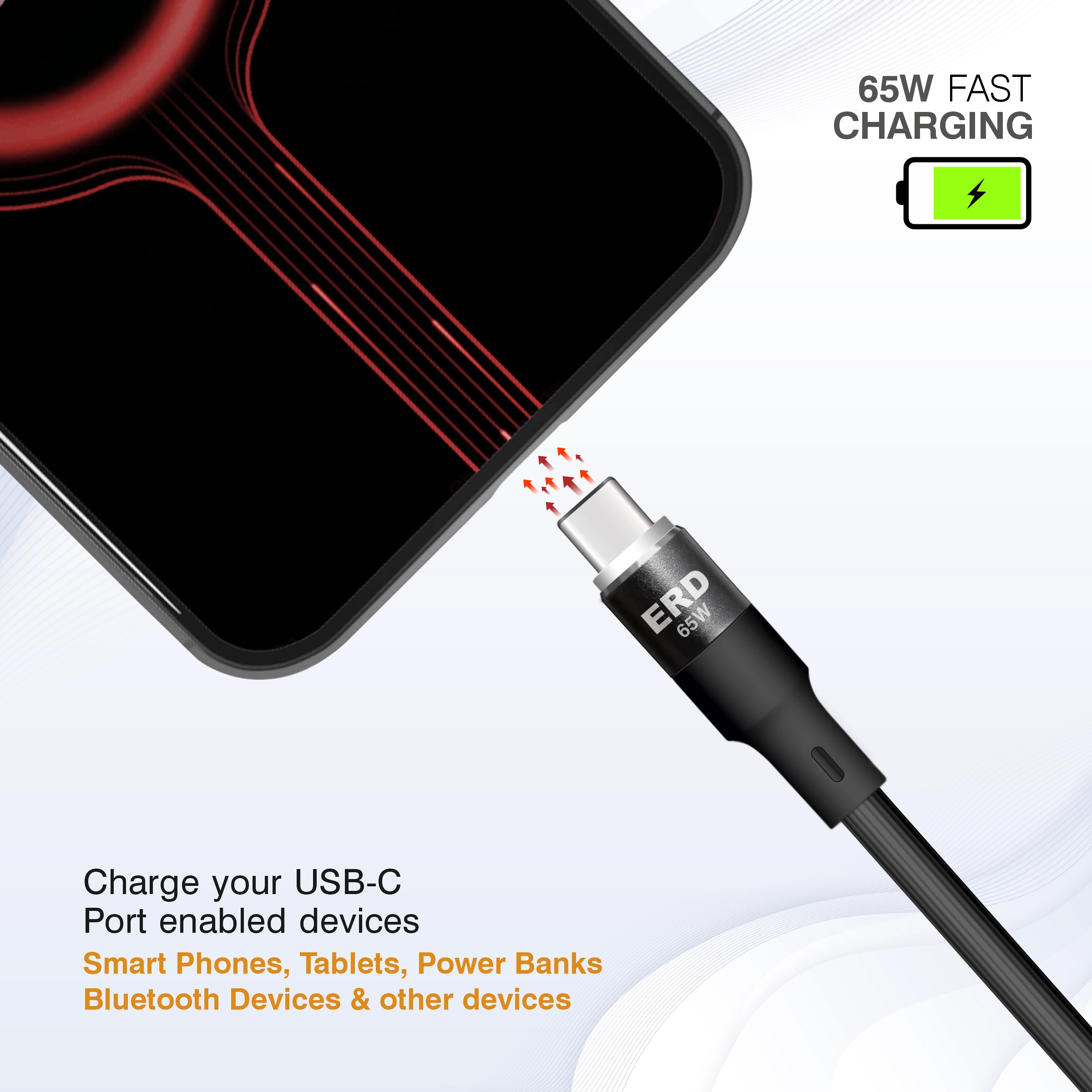 65W USB-C to USB-C Charging Cable 4