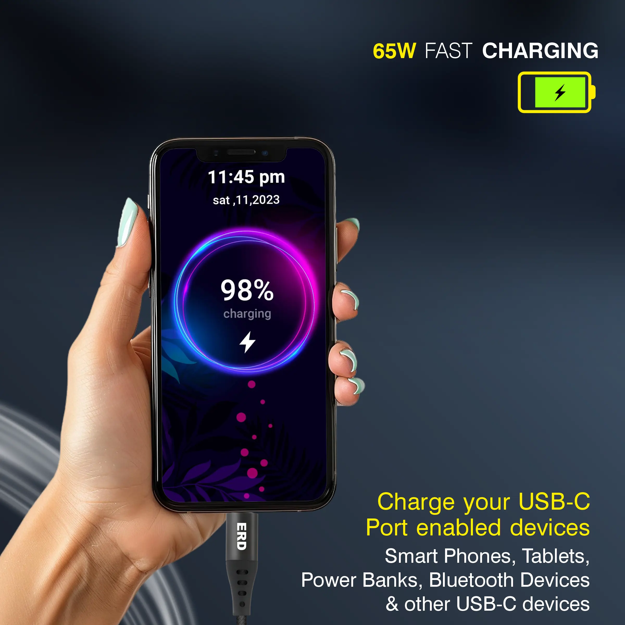 Braided USB-C to USB-C Cable 3