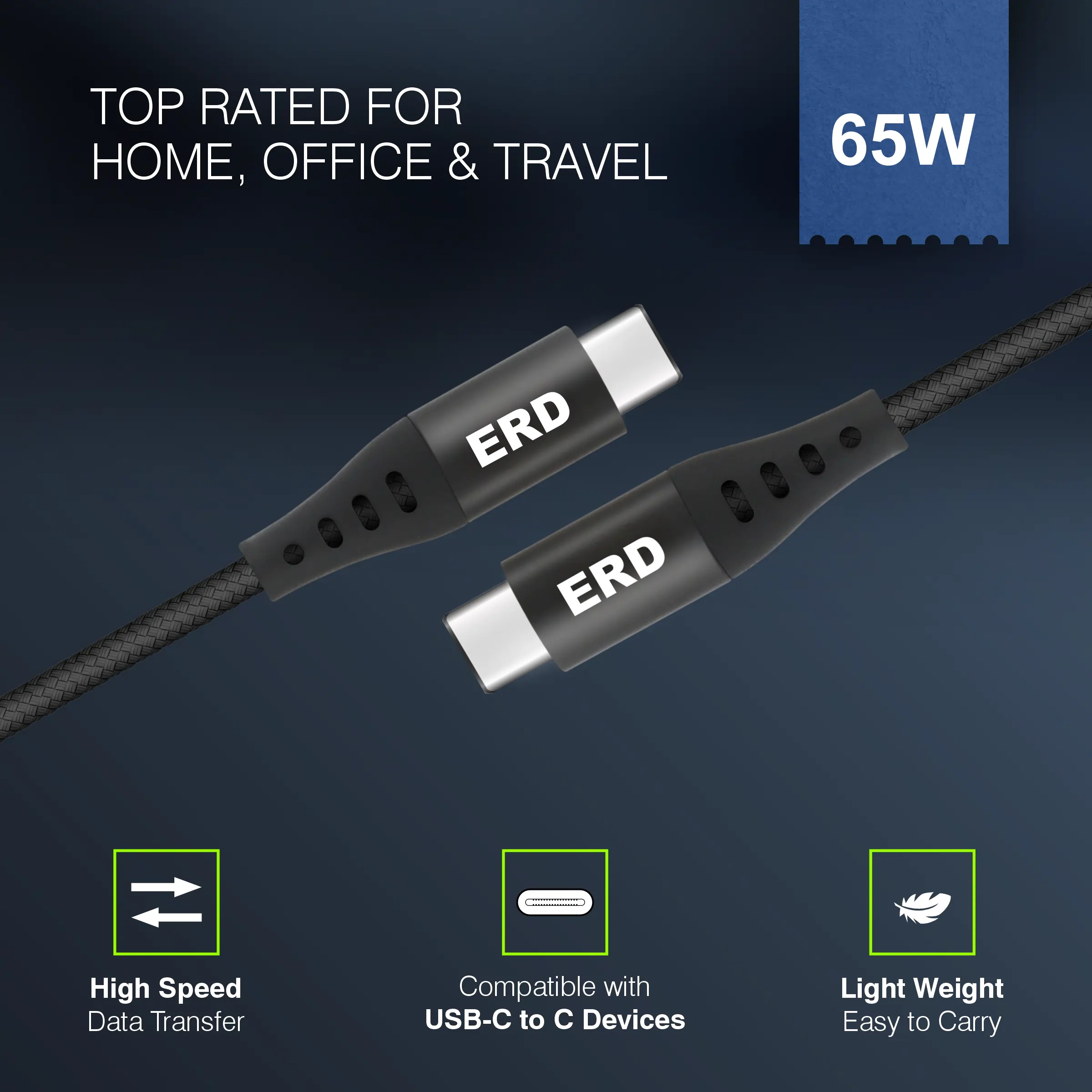 Braided USB-C to USB-C Cable 4