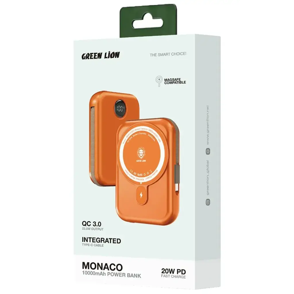 Green Lion 10000mAh Monaco MagSafe Power Bank 2