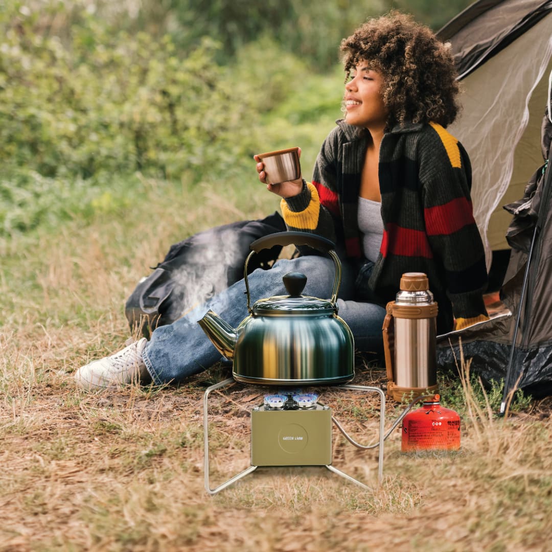 Green Lion 3-Burner Foldable Camping Stove 2