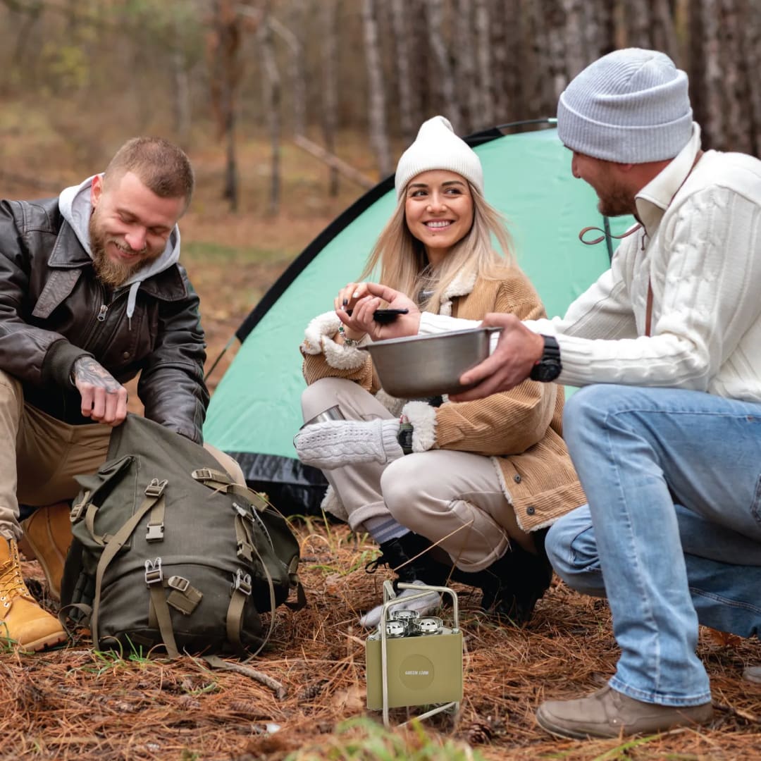 Green Lion 3-Burner Foldable Camping Stove 5