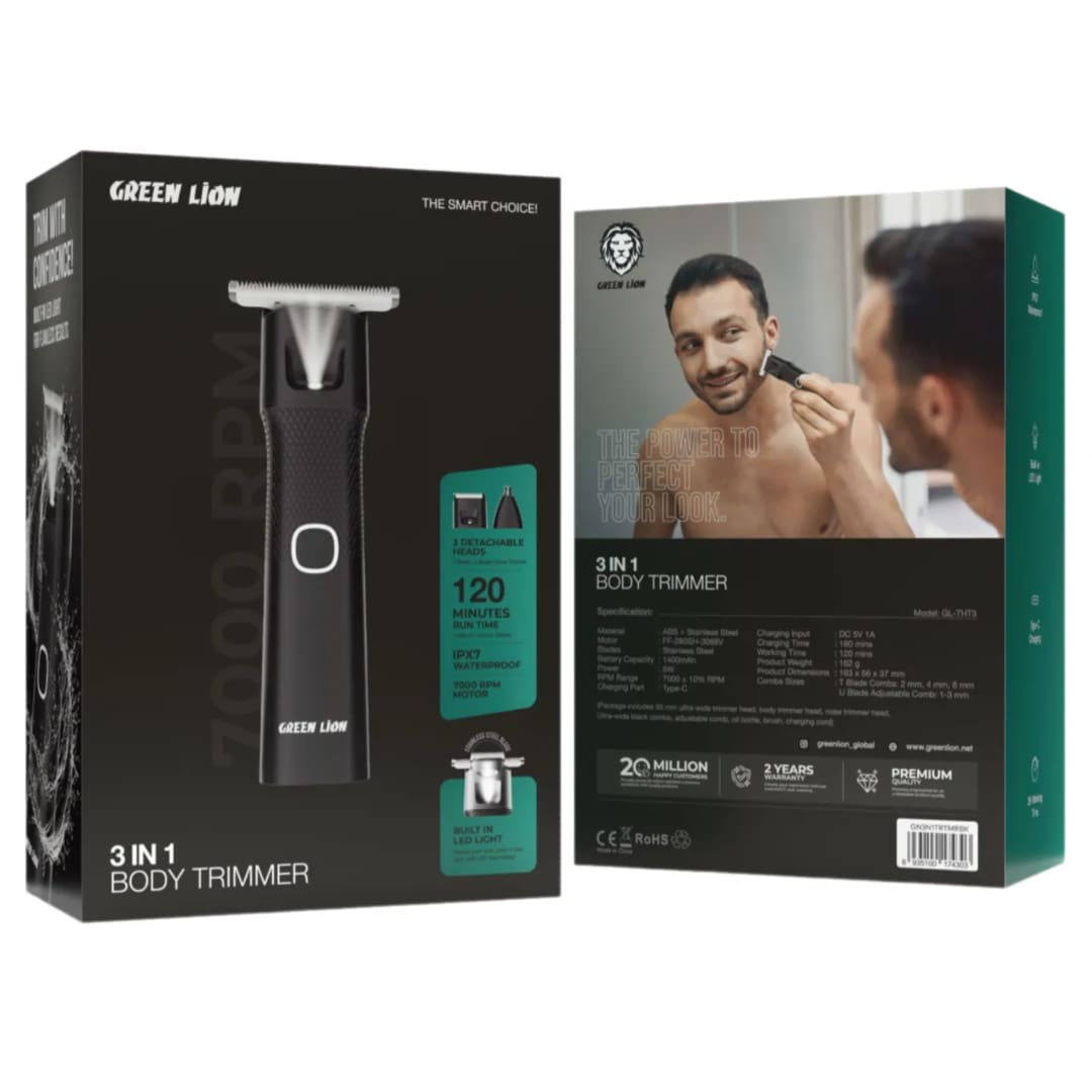 Green Lion 3 In 1 Body Trimmer 5