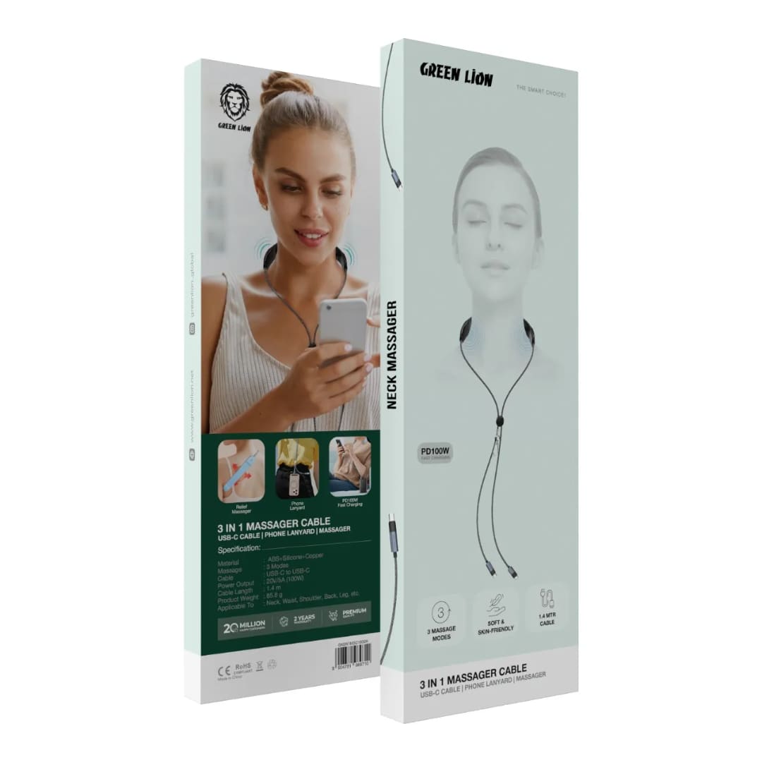 Green Lion 3 in 1 Massager Cable PD 100W 2