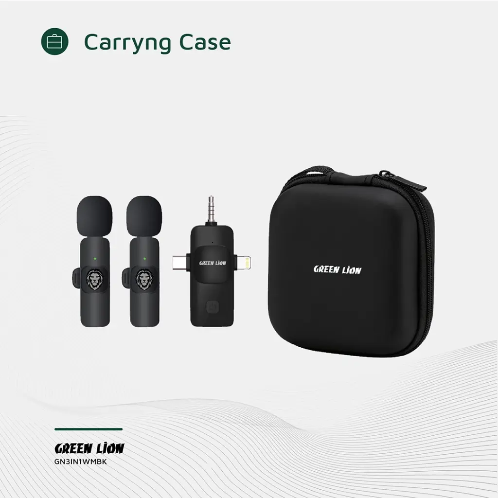 Green Lion 3 in1 Micro Phone Type C/Lightening/AUX 4
