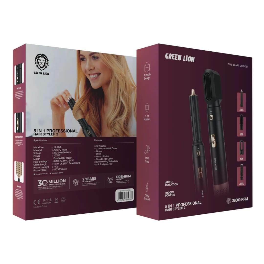 Green Lion 5 in 1 Professional Hair Styler 2 2