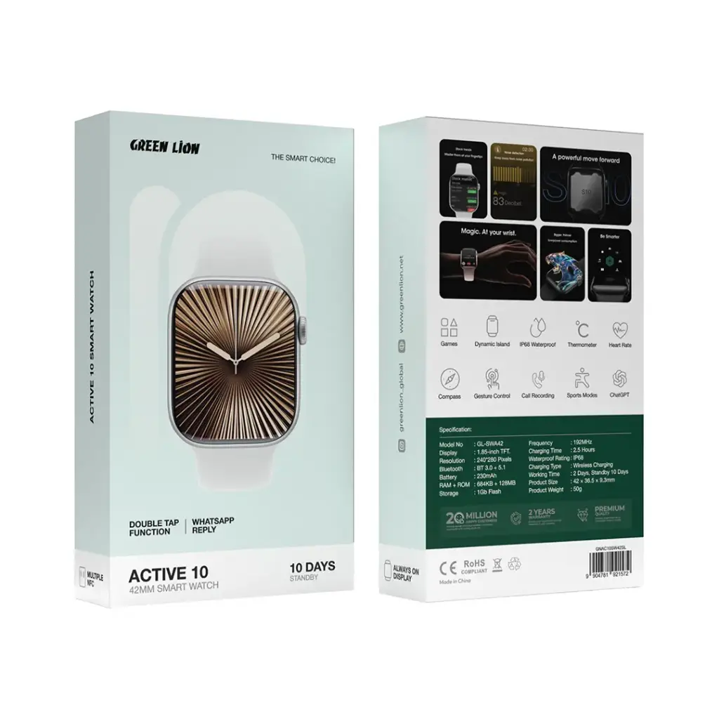 Green Lion Active 10 42mm Smart Watch 2