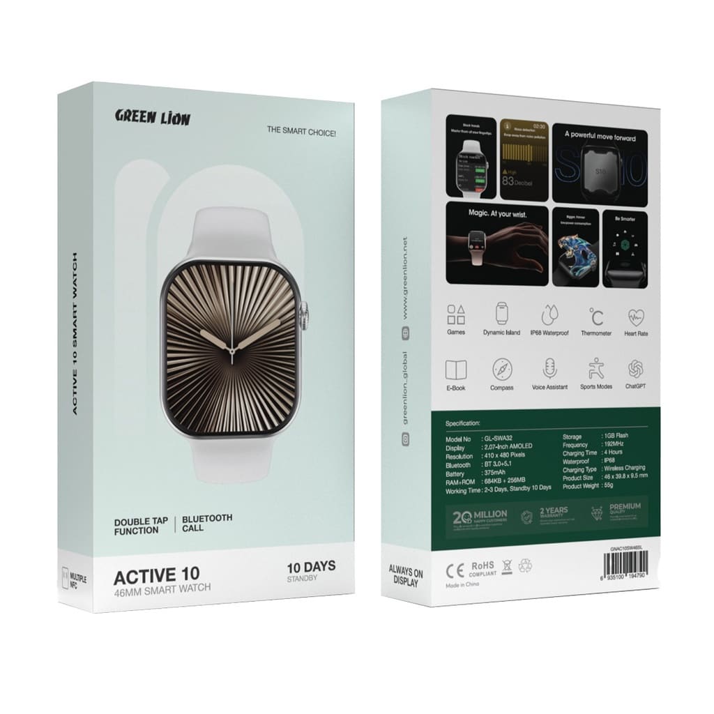 Green Lion Active 10 46MM Smart Watch 2